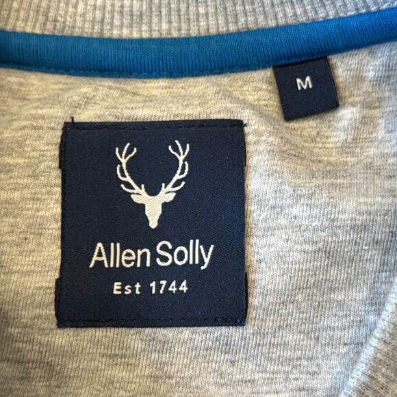 Allen Solly Men's Crew Neck Casual Sweatshirt Heather Gray Size M - Picture 7 of 9